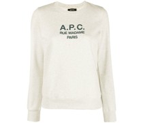 A.P.C. Sweatshirt mit Logo-Print