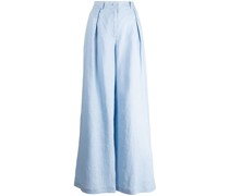 High-Waist-Hose mit weitem Bein