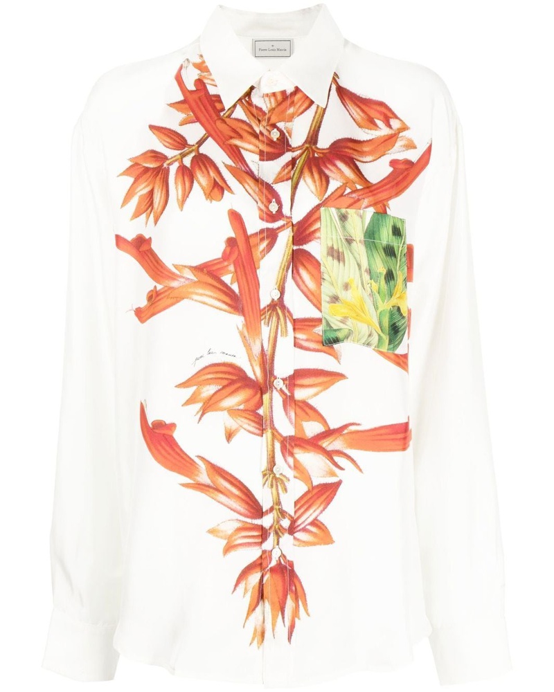 Pierre-Louis Mascia Damen Hemd mit Blumen-Print