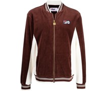 Sweatshirtjacke aus Velours