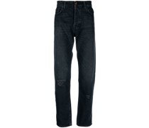 Dunkle Straight-Leg-Jeans
