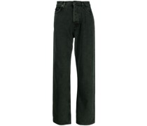 Halbhohe Straight-Leg-Jeans