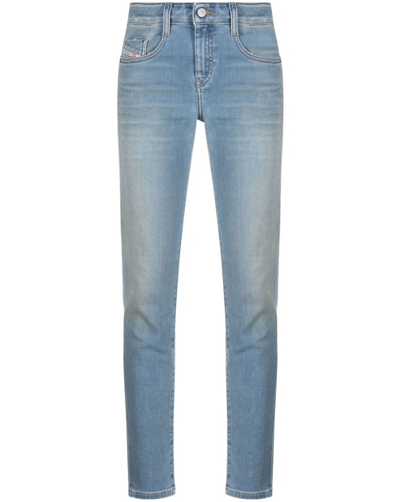 Diesel Damen Ausgeblichene Skinny-Jeans