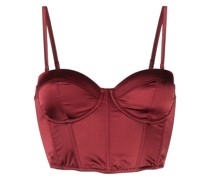 Hamptons Cropped-Top mit Satin-Finish