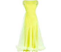 Kleid mit Tüll-Overlay