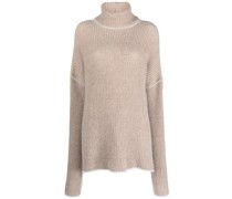 Gerippter Rollkragenpullover