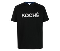 T-Shirt mit Logo-Stickerei