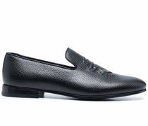 Loafer aus strukturiertem Leder