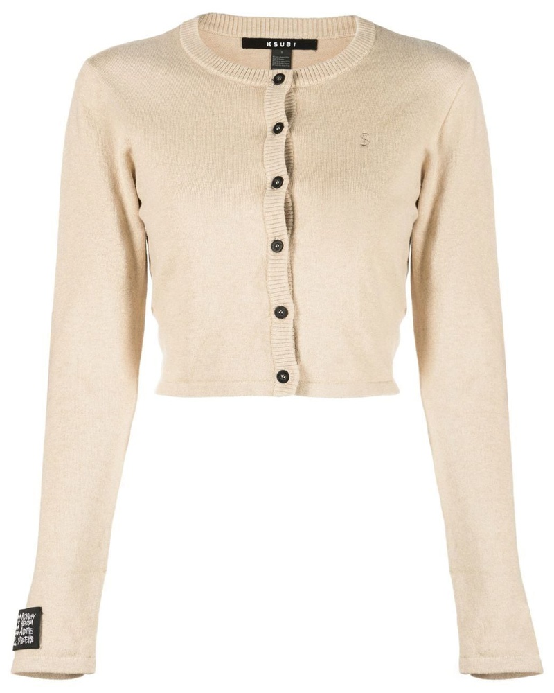 ksubi Damen Cardigan mit Logo-Stickerei