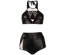 Bikini mit Leoparden-Applikation