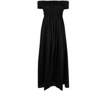Schulterfreies Midikleid