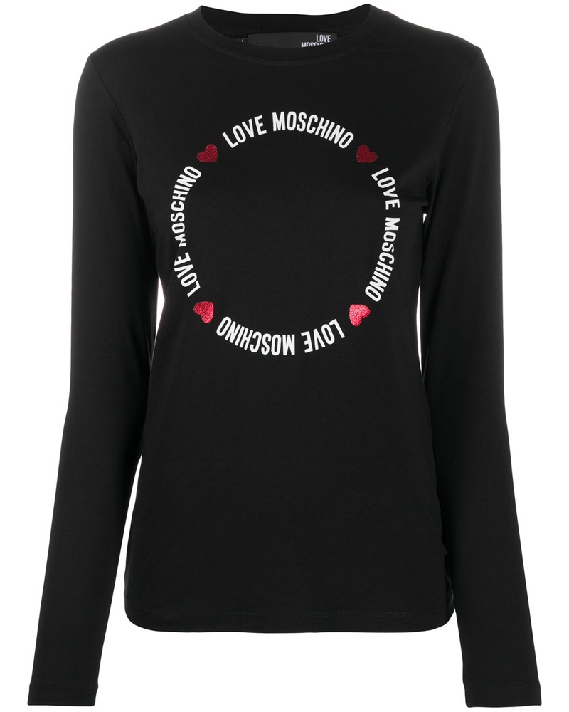 Moschino Damen T-Shirt mit Logo
