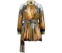 Minikleid mit Miniaturen-Print