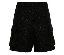 Bouclé-Cargo-Shorts