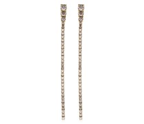 18kt Gelbgold-Hängeohrringe mit Diamanten