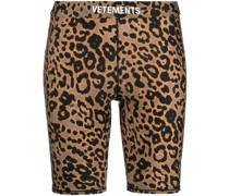 Shorts mit Leoparden-Print