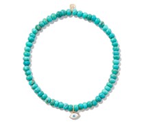 14kt Gelbgoldarmspange mit Diamanten