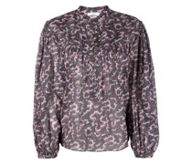 Bluse mit abstraktem Print