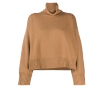 Gestrickter Cropped-Pullover
