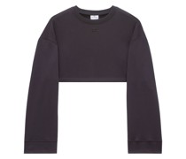 Cocoon Cropped-Sweatshirt aus Fleece