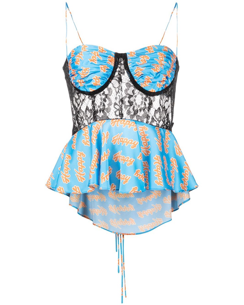 Natasha Zinko Damen Bluse mit grafischem Print