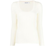Geripptes Strickoberteil