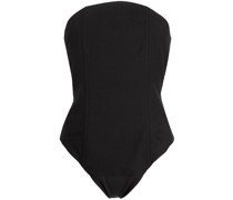 slim-cut panelled bodysuit