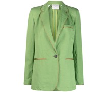 Blazer mit Kontrastsaum