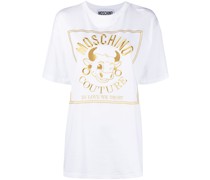 T-Shirt mit Logo-Stickerei