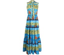 Gestuftes Maxikleid