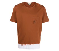 T-Shirt mit Dip-Dye-Effekt