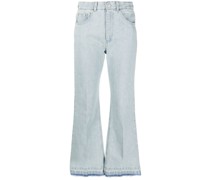 Ausgestellte Cropped-Jeans