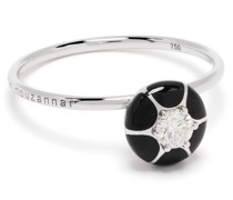 18kt Sea Flowers Weißgoldring