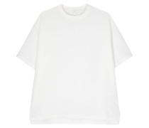 Rundhals-T-Shirt mit Seitenschlitz
