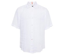 short-sleeve linen shirt