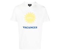 A.P.C. T-Shirt mit "Vacances"-Print