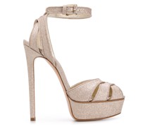 Sandalen mit Glitter-Finish