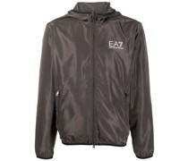 Kapuzenjacke mit Logo-Print