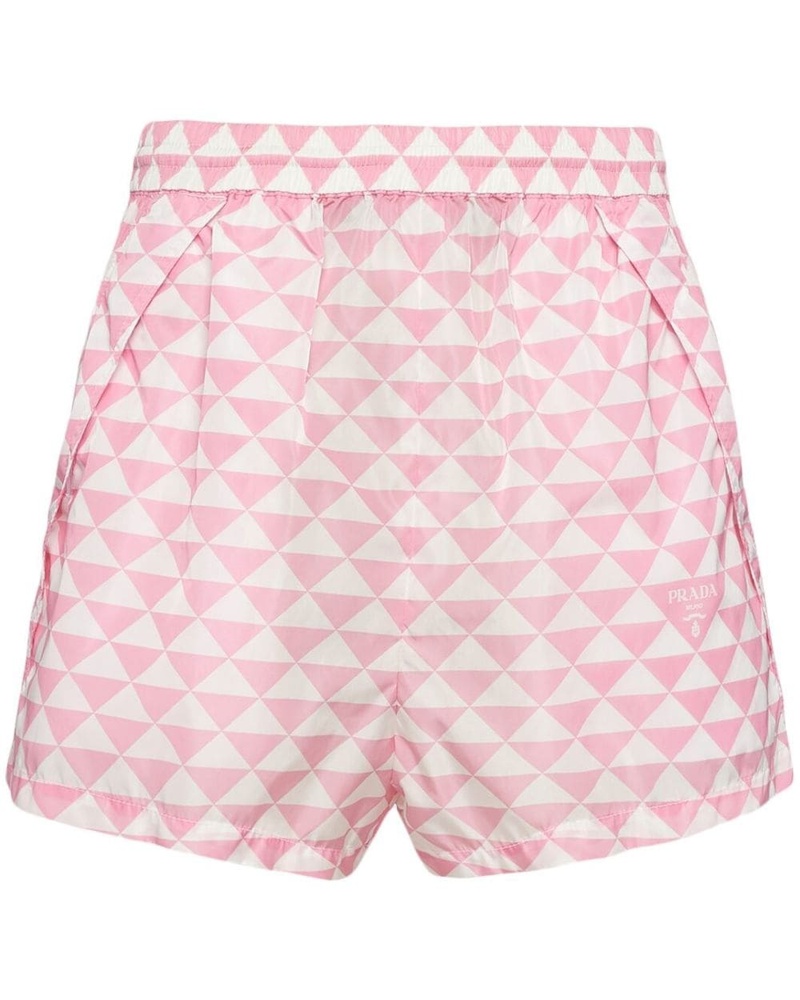 Prada Damen High-Waist-Shorts mit Logo Prada Damen High-Waist-Shorts mit Logo
