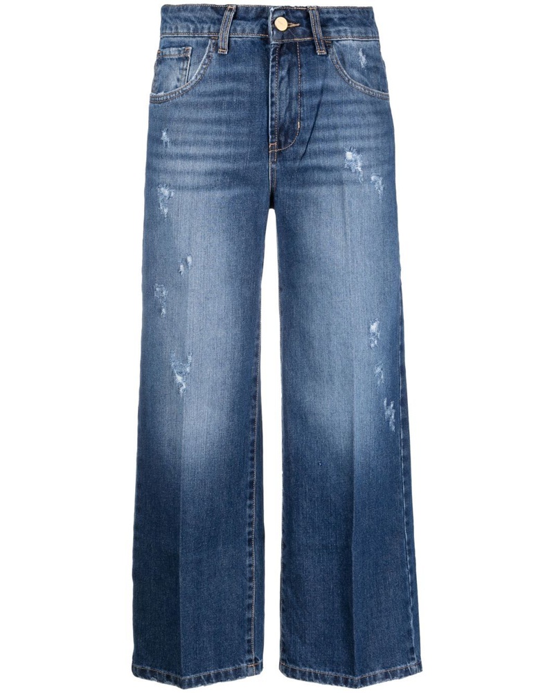 .. merci Damen Gerade Jeans im Distressed-Look EV7827 .. merci Damen Gerade Jeans im Distressed-Look EV7827