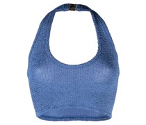 Nova crinkled halterneck top