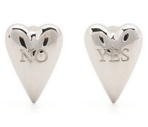 Yes-no Heart Ohrstecker