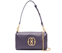 Schultertasche mit Logo-Schild