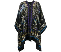 Cape mit Blumenstickerei