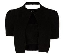 Gestricktes Cropped-Top