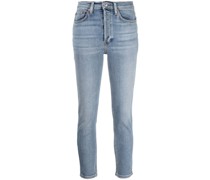 Skinny-Jeans mit hohem Bund