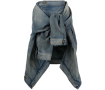 Jeansrock mit Schnürung
