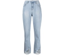 Bootcut-Jeans mit hohem Bund