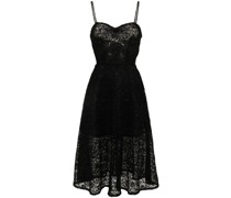 corded-lace flared dress