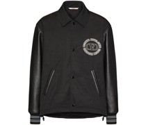 Collegejacke mit Logo-Print